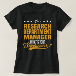 Camiseta Gerente de Departamento de Pesquisa