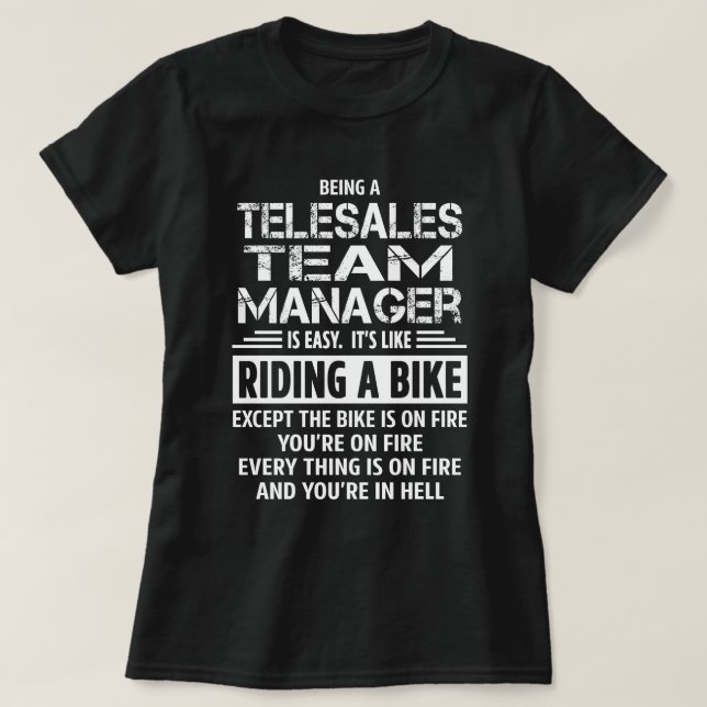 Camiseta Gerente de Equipe de Telesales (Frente do Design)