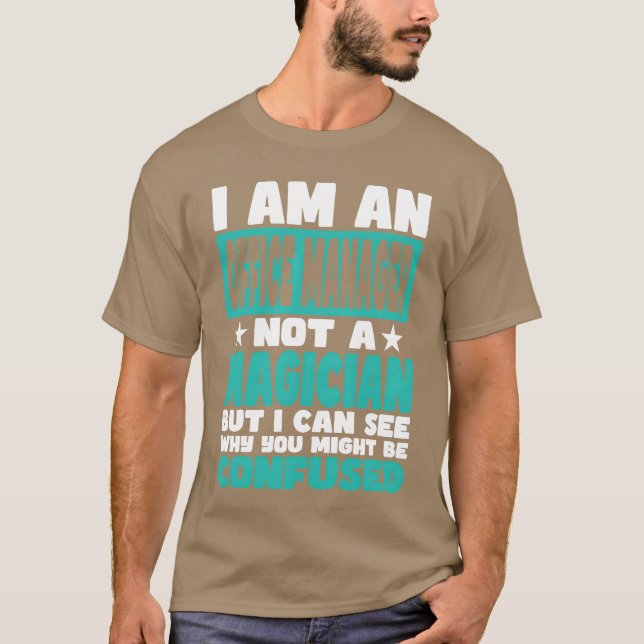 Camiseta Gerente de escritório vintage (Frente)