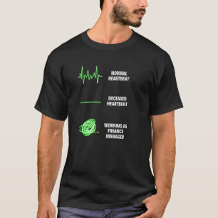 Camiseta Gerente de Finanças Trabalhador Negócios Finanças 