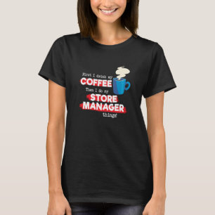 Camiseta Gerente de Loja e Declaração de Apreciação de Café