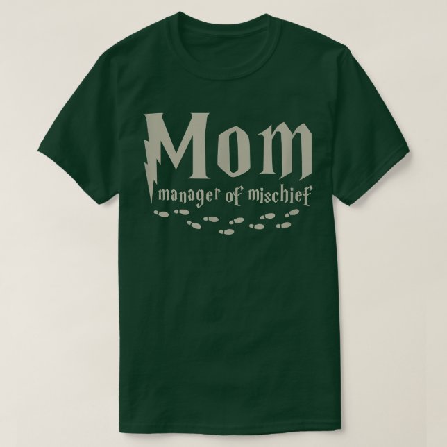 Camiseta Gerente de MÃE Mágica de Má, Mama Mágica é B (Frente do Design)