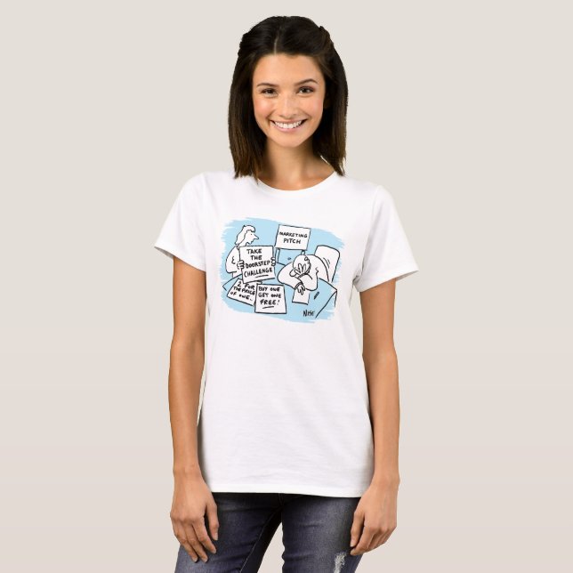 Camiseta Gerente de marketing com ideias de campanha de ven (Frente Completa)