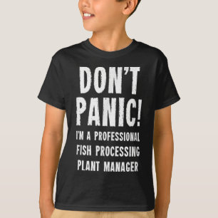 Camiseta Gerente de Planta de Processamento de Peixes