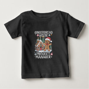 Camiseta Gerente de Projeto de Casa de Gingerbread Natal Di