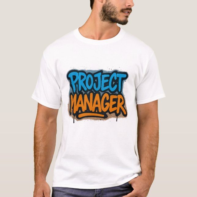 Camiseta Gerente de Projeto Graffiti (Frente)