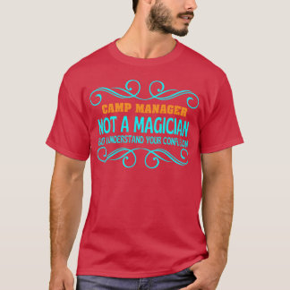Camiseta GERENTE DO ACAMPAMENTO não é amigo magico
