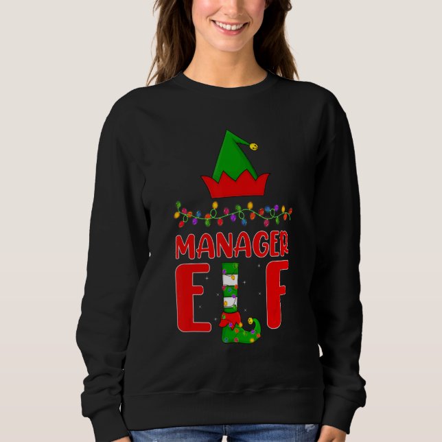 Camiseta Gerente Elf Match Family Lighting Natal (Frente)