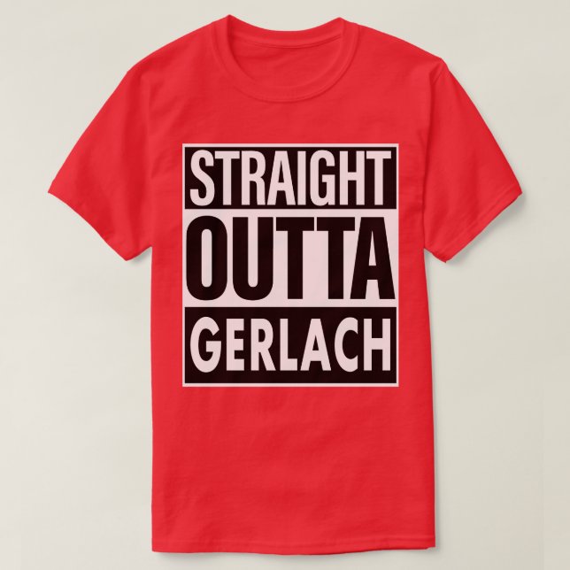 Camiseta Gerlach Name Hetero Outta Gerlach (Frente do Design)
