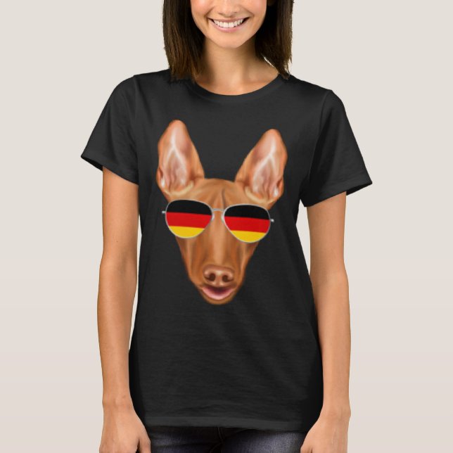 Camiseta German Flag Pharaoh Hound Dog Germany Pocket (Frente)