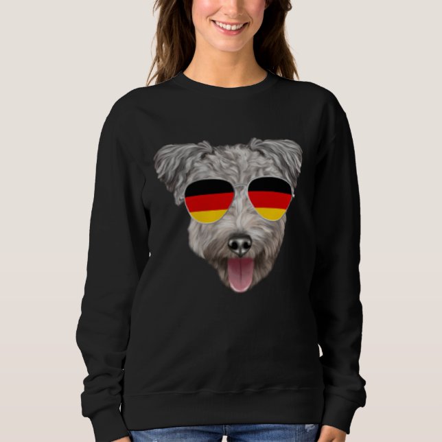 Camiseta German Flag Pumi Dog Germany Pocket (Frente)