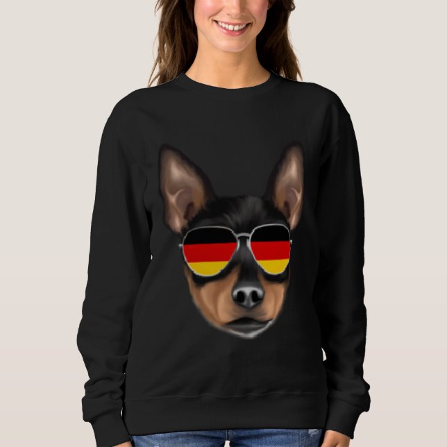 Camiseta German Flag Toy Fox Terrier Dog Germany Pocket (Frente)