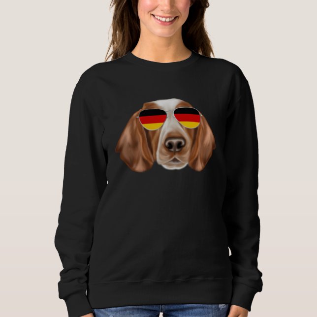 Camiseta German Flag Welsh Springer Spaniel Dog Germany Poc (Frente)