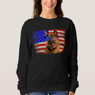 Camiseta German Shepherd American Flag Usa Awesome