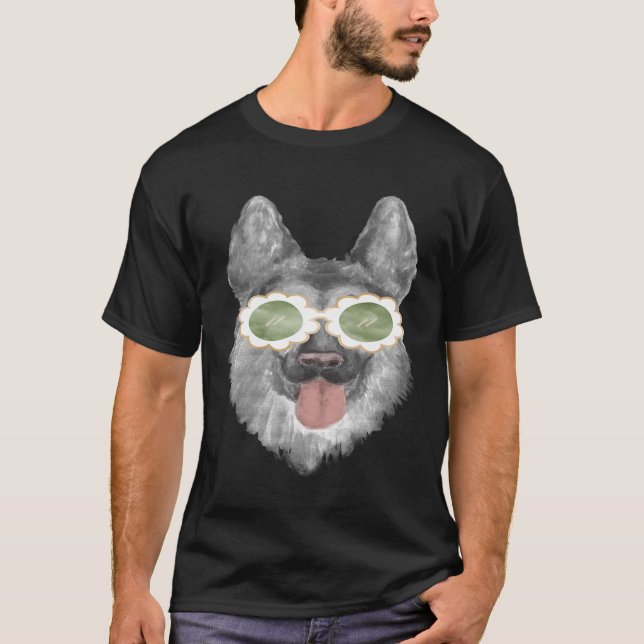 Camiseta German shepherd Animal Pai (Frente)
