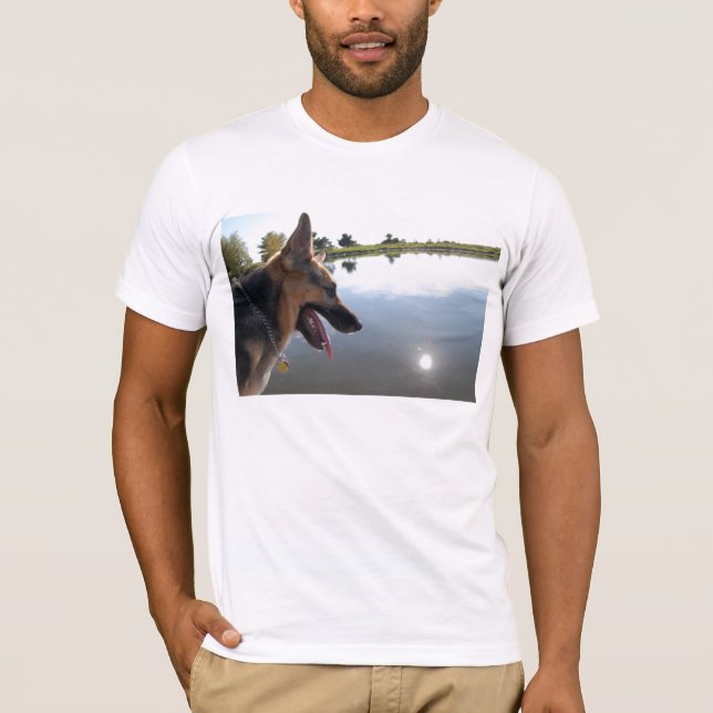 Camiseta German shepherd/Aproveitando a visualização (Frente)