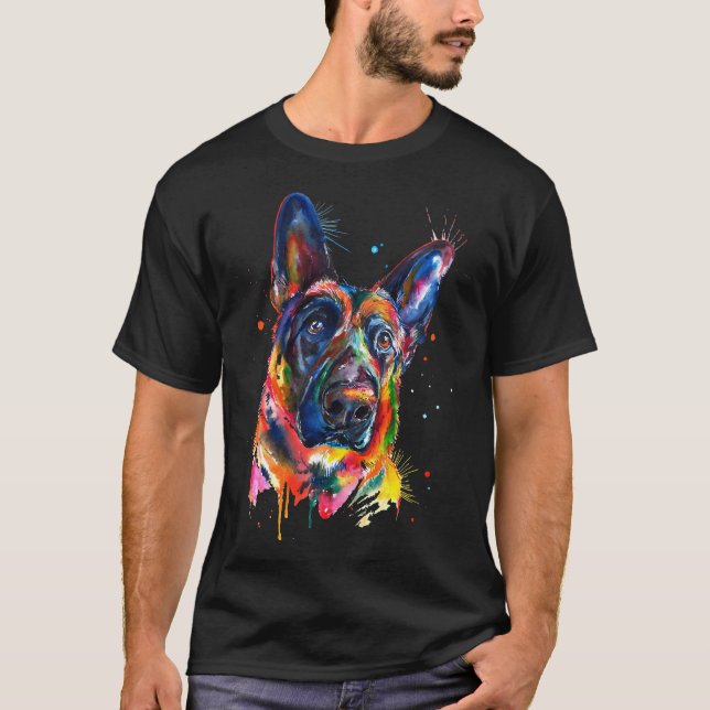 Camiseta German shepherd art 203 (Frente)