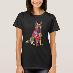 Camiseta German shepherd-Arte Para Proprietários De Cães E 