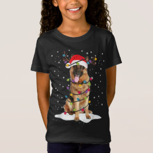 Camiseta German shepherd Árvore De Natal Light Pajama Xm