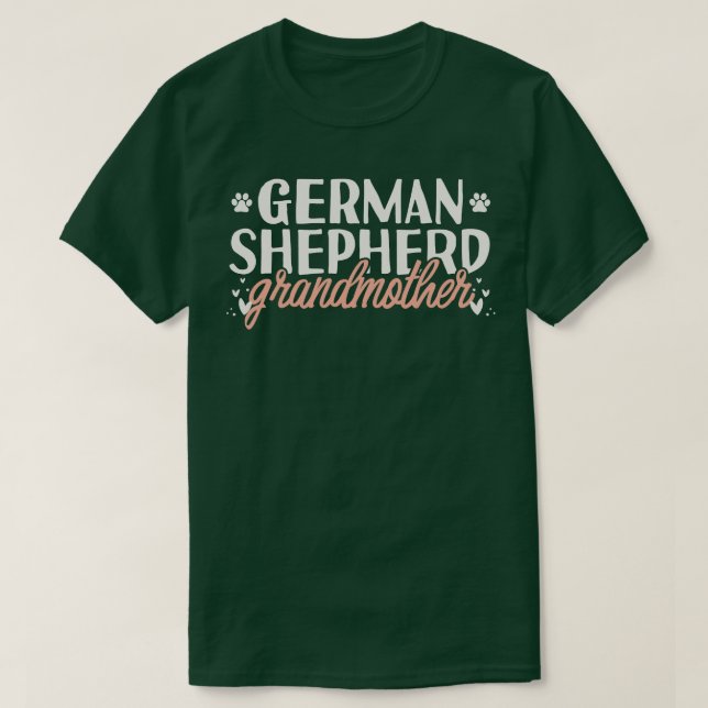 Camiseta German shepherd Avó Gift (Frente do Design)