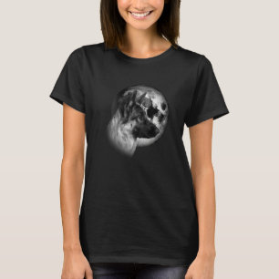 Camiseta german shepherd bonito com Cão Lua