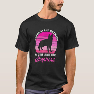 Camiseta German shepherd Bonito Para Meninas Meninas Cão Ro