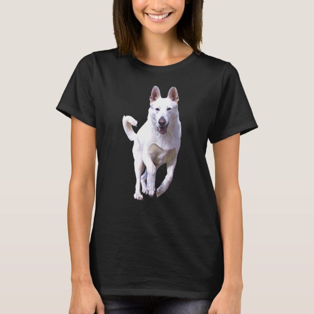 Camiseta German shepherd Branco Bhymer T (Frente)