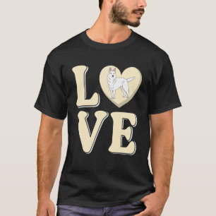 Camiseta German shepherd Branco do Proprietário do Cachorro