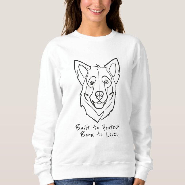 Camiseta German Shepherd, Built to Protect, Born to Love! (Frente)