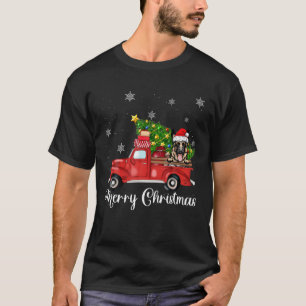 Camiseta german shepherd Cachorro Andando na Rua Vermelha N