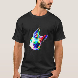 Camiseta German shepherd Cachorro Cor Esplash Pop de Arte M