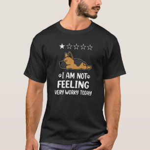 Camiseta German shepherd Cachorro Dormindo Eu Não Estou Me 