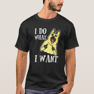 Camiseta German shepherd Cachorro Faça O Que Eu Quero Pai M