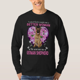 Camiseta German shepherd Cachorro Mãe Proprietário Feliz Di