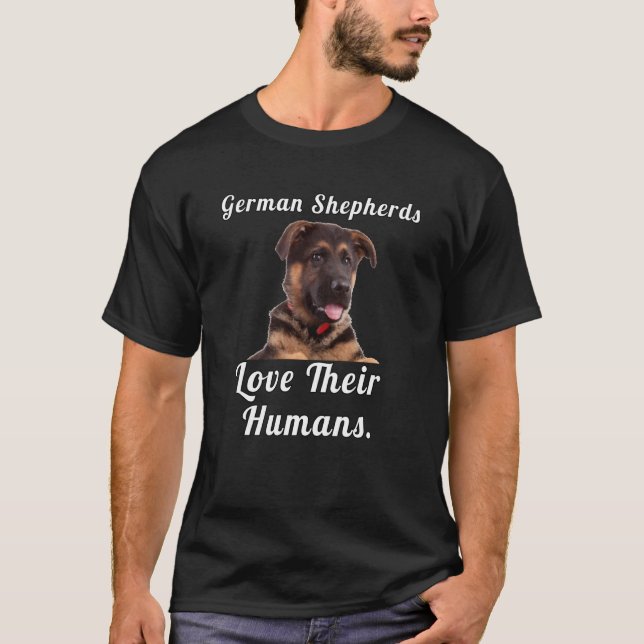 Camiseta German shepherd Cachorro Proprietário German sheph (Frente)