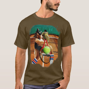 Camiseta German shepherd Cachorro Reproduzindo Tênis 1