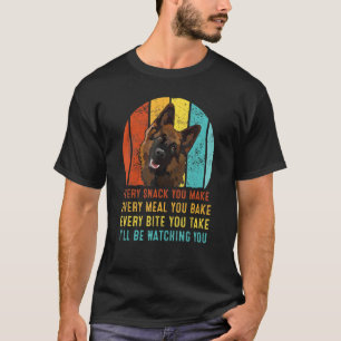 Camiseta German shepherd cada lanche que você fizer, eu vou