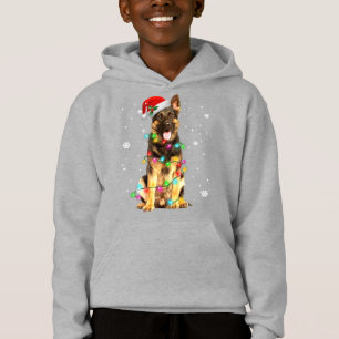 Camiseta German shepherd Cão Árvore Natal Doce Xmas Do
