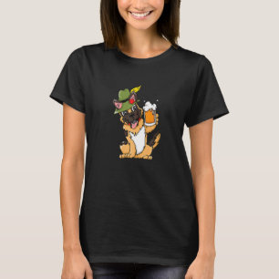 Camiseta german shepherd Cão Cerveja Oktoberfest Prost