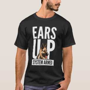 Camiseta German shepherd Cão I Sobe Sistema Armado I Sheph