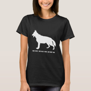 Camiseta German shepherd Cão Sem Medo Que Não Latido