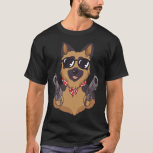 Camiseta german shepherd Com Armas