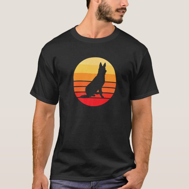 Camiseta German shepherd das Mens (Frente)