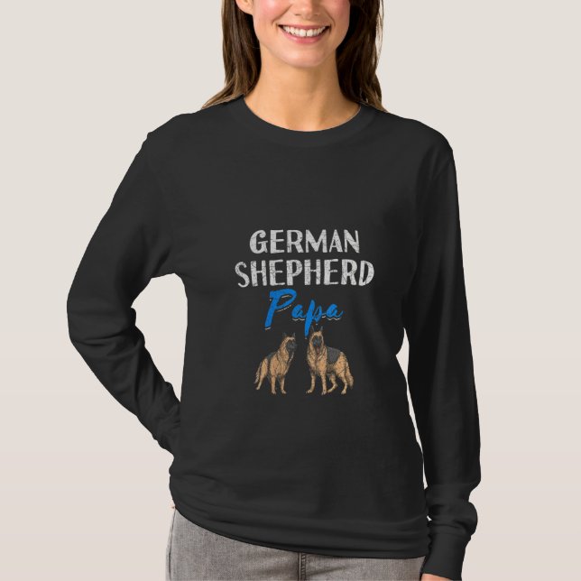 Camiseta German shepherd das mulheres German shepherd (Frente)