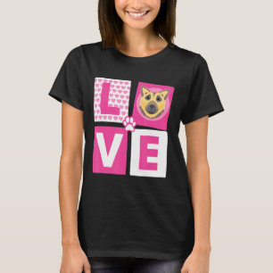 Camiseta German shepherd De Amor legal Para Cachorro