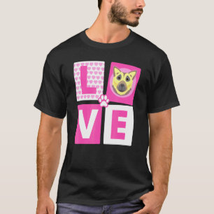 Camiseta German shepherd De Amor legal Para Cachorro