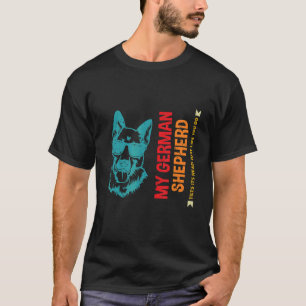 Camiseta German shepherd de Cachorro Inclinação Mãe 1