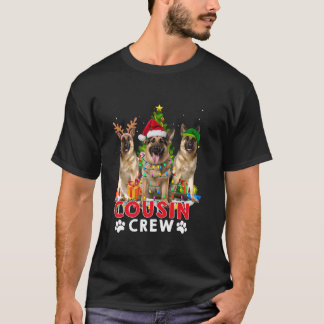 Camiseta German shepherd de Cousin Crew Árvore de Natal X