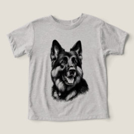 Camiseta German shepherd de desenho