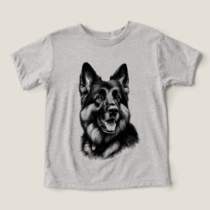Camiseta German shepherd de desenho
